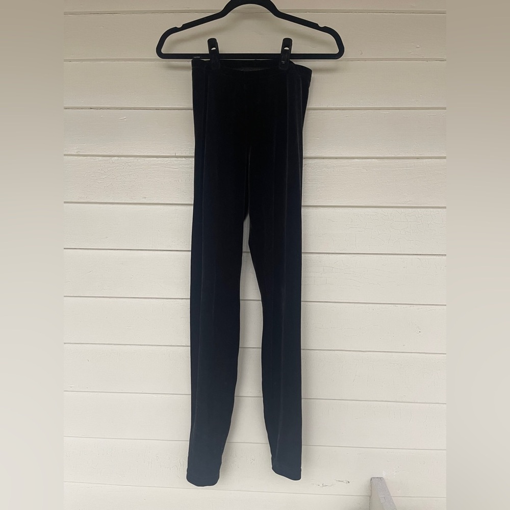 American Apparel Black Velvet Leggings, Women’s M